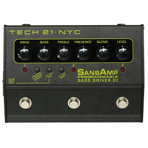 TECH21 SansAmp PROGRAMMABLE BASS DRIVER DI PBDR TYAv