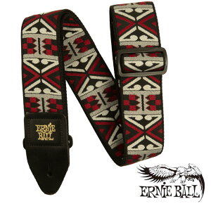 ERNIE BALL PRIMAL RED JACQUARD STRAP �X�g���b�v [#5339] �A�[�j�[�{�[��