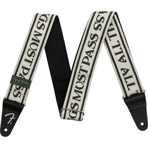 Fender George Harrison All Things Must Pass Logo Strap, White/Black W[WEnX M^[XgbvqtF_[r