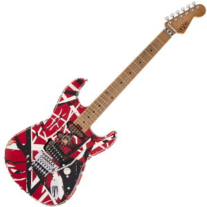 �y4/5�`9 P5�{or10�{!(�ΏۊO����)�zEVH Striped Series Frankenstein Frankie, Maple Fingerboard, Red with Black Stripes Relic �G���L�M�^�[