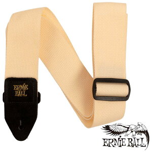 ERNIE BALL #5354 CREAM & BLACK POLYPRO GUITAR STRAP �X�g���b�v �A�[�j�[�{�[��