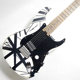 EVH Striped Series '78 Eruption, Maple Fingerboard, White with Black Stripes Relic エレキギター
