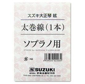 【メール便可】SUZUKI　大正琴用絃 ソプラノ用 太巻線