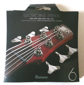 【メール便可】Ibanez アイバニーズ 6弦 エレキ ベース弦　ライトトップミディアムボトム IEBS6C