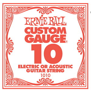 y[։zERNIE BALL [A[j[{[] @GLM^[EAR[XeBbNM^[po .010C` Slinky Singles #1010