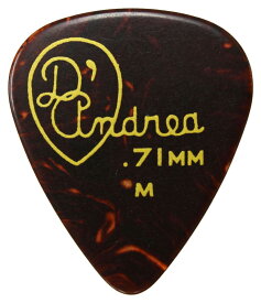 【メール便可】D'Andrea USA ピック RG351 GAUGED TORTOISE SHELL CELLULOID　[0.46mm〜1.21mm]