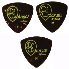 【メール便可】D'Andrea USA ピック RG346 GAUGED TORTOISE SHELL CELLULOID