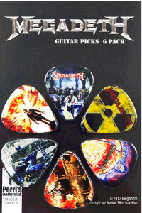 �y���[���։zPerri's ���K�f�X �s�b�N MEGADETH LP-MD1 6���Z�b�g �A�[�e�B�X�g�s�b�N