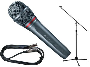 audio-technica オーディオテクニカ AE4100 三脚マイクスタンドセット(XLR-XLR) ◆ ブーム/ストレートタイプ両対応のスタンドと5mケーブル