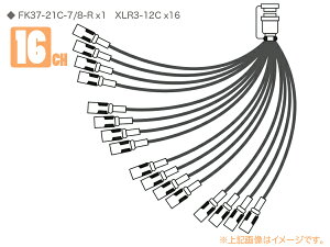 CANARE カナレ 16S2F1 ◆ 16ch セパレートコード ・FK37-21C-7/8-R x1 XLR3-12C×16