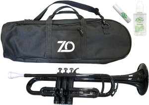 ZO ( ゼットオー ) TP-05BK トランペット ブラック アウトレット プラスチック 管楽器 black trumpet バルブオイル セット A 　北海道 沖縄 離島 同梱不可