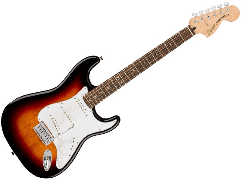 ベーシックなスクワイヤーのストラトキャスターがバージョンアップ SQUIER 人気 付与 おすすめ スクワイヤー Affinity Stratocaster 3TS LRL ピック20枚セットプレゼント エレキギター by New フェンダー ストラトキャスター