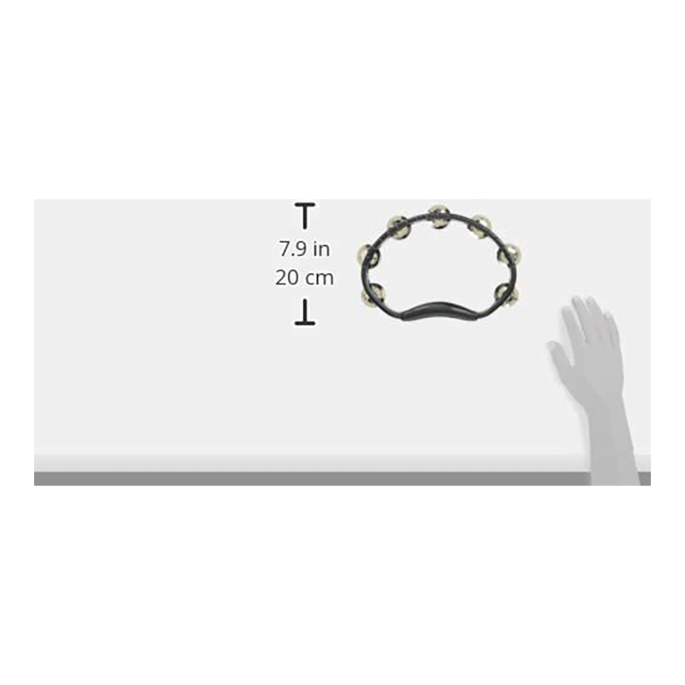 ステンレスチールジングルを使用し 明るくキレの良いサウンドでさまざまなスタイルの音楽にマッチします Meinl 【SALE／101%OFF】 マイネル  タンバリン Headliner Series ABS Held HTBK Tambourine パーカッション 打楽器 Hand