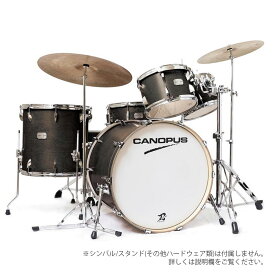 Canopus ( カノウプス ) YAIBA II GROOVE KIT Antique Ebony Matt LQ 刃II【 ドラムセット 生ドラム 】 ドラム アコースティックドラム