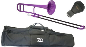 ZO ( ゼットオー ) TTB-04 トロンボーン パープル 細管 アウトレット プラスチック テナートロンボーン 管楽器 tenor trombone purple ミュート セット C　北海道 沖縄 離島不可