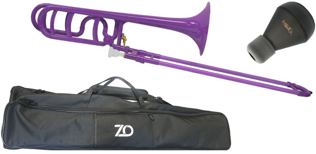 プラスチックトロンボーン ラージ 樹脂製 紫色 TB04 楽器 8周年記念イベントが ZO ゼットオー トロンボーン 爆買い新作 太管 TB-04 パープル セット テナーバストロンボーン bass purple プラスチック 北海道 ミュート 沖縄 アウトレット tenor trombone 離島不可
