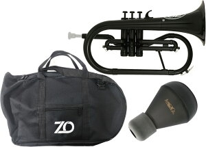 ZO ( ゼットオー ) FL-05 フリューゲルホルン ブラック 新品 アウトレット プラスチック 管楽器 Flugel horn black 楽器 ミュート セット A　北海道 沖縄 離島不可