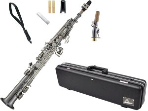 Antigua AeBOA SS4290 p[x BC \vmTbNX ubNjbP soprano saxophone powerbell Black nickel body classic nickel keys kC  s