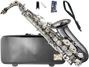 Antigua AeBOA AS4248 p[x BC AgTbNX ubNjbP alto saxophone powerbell Black nickel body and classic nickel keys@kC  s