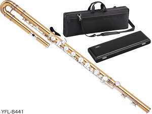 YAMAHA ���}�n YFL-B441 �o�X�t���[�g U�������� �S�[���h�u���X �m�� ���b�v�v���[�g�␻ �⃁�b�L C�� bass flute�@�k�C�� ���� �����s��