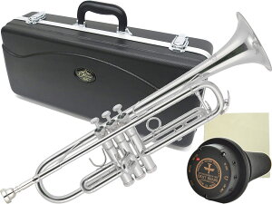 J Michael ( Jマイケル ) TR-300S トランペット 銀メッキ 管楽器 シルバー B♭ Trumpet サイレント ミュート e-BRASS セット　北海道 沖縄 離島不可
