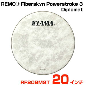 TAMA �^�} REMO Fiberskyn Powerstroke 3 Diplomat RF20BMST �o�X�h�����p�t�����g�w�b�h�yRF20BMST�z�y 3��2�����_���[�J�[�݌ɂ��� �z �h���� �w�b�h
