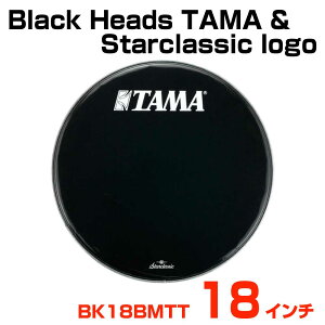 TAMA ^} Black Heads TAMA & Starclassic logo BK18BMTT oXhptgwbhyBK18BMTTzy 115_[J[݌ɂ z h wbh