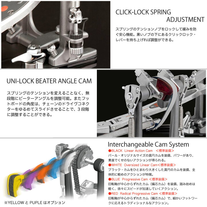 楽天市場】Pearl パール P-2051C Eliminator Redline Double Bass Drum 
