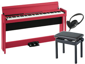 KORG ( コルグ ) 電子ピアノ デジタルピアノ C1 Air-RD 純正高低自在椅子 セット レッド【取り寄せ商品 】