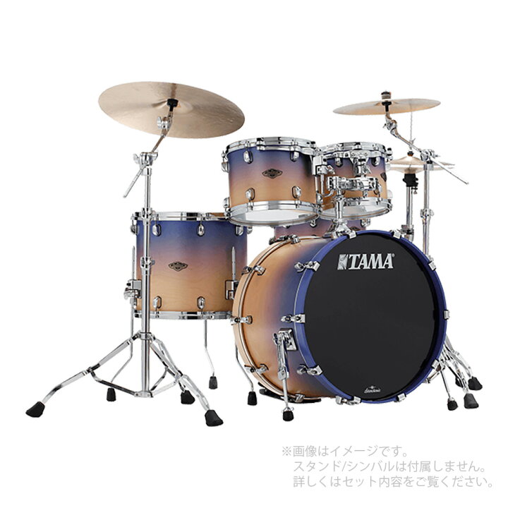 楽天市場】TAMA タマ Starclassic Walnut/Birch Drum Kits WBS42S-SAF 