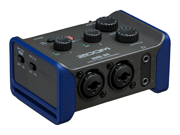 楽天市場 Zoom ズーム Ams 24 オーディオインターフェイス 配信用 ライブストリーミングミキサー ワタナベ楽器 楽天ｓｈｏｐ