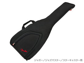 Fender ( フェンダー ) FEJ-610 Jaguar/Jazzmaster/Starcaster Gig Bag エレキギターケース 純正 ギグバッグ ジャガー ジャズマスター スターキャスター【WFC070 】 ギグケース ソフトケース ポリエステル 黒 ブラック