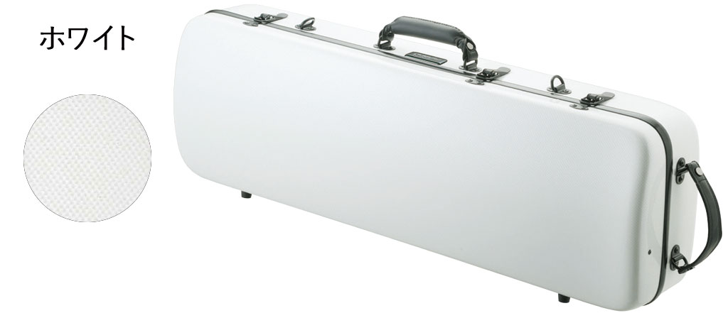 Carbon Mac CFV-1 バイオリン ホワイト ハードケース 四角 白色 リュック サイズ violin case white WH セット E　北海道 沖縄 離島 同梱 代引き不可