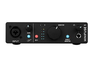 Arturia �A�[�g���A MINIFUSE 1 BLACK�E�I�[�f�B�I�C���^�[�t�F�C�X