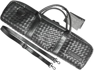 Beaumont ボーモント フルート ケース カバー ブラック ウィーブ 合皮 ショルダー H足部管 H管 Flute case black weave leather 北海道 沖縄 離島不可