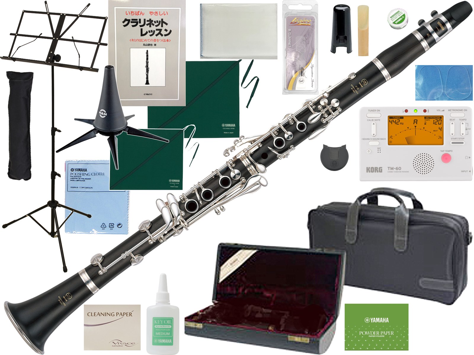 YAMAHA ヤマハ YCL-450 クラリネット 木製 正規品 グラナディラ B♭ 管楽器 Bb clarinet セット A　北海道 沖縄 離島不可