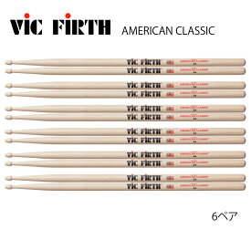 VIC FIRTH ( ヴィックファース ) VIC-5A [1BOX/6ペア] VIC FIRTHスティック【VIC-5A】【在庫有り 】 ドラム スティック