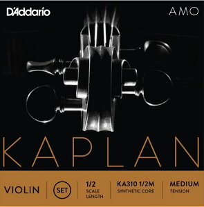 �y���[���֏o�וi�z D'Addario ( �_�_���I ) KA310 1/2M �J�v���� �A�� �o�C�I������ 1/2�T�C�Y �Z�b�g�� 4�{���� �~�f�B�A���e���V���� KAPLAN AMO Violin Strings Set�@�k�C�� ���� �����s��
