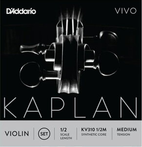 �y���[���֏o�וi�z D'Addario ( �_�_���I ) KV310 1/2M �J�v���� �r�{ �o�C�I������ 1/2�T�C�Y �Z�b�g�� 4�{���� �~�f�B�A���e���V���� KAPLAN VIVO Violin Strings Set�@�k�C�� ���� �����s��