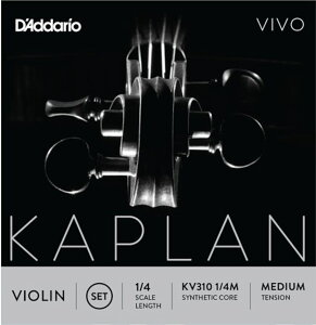 �y���[���֏o�וi�z D'Addario ( �_�_���I ) KV310 1/4M �J�v���� �r�{ �o�C�I������ 1/4�T�C�Y �Z�b�g�� 4�{���� �~�f�B�A���e���V���� KAPLAN VIVO Violin Strings Set�@�k�C�� ���� �����s��