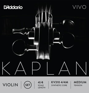 �y���[���֏o�וi�z D'Addario ( �_�_���I ) KV310 4/4M �J�v���� �r�{ �o�C�I������ 4/4�T�C�Y �Z�b�g�� 4�{���� �~�f�B�A���e���V���� KAPLAN VIVO Violin Strings Set�@�k�C�� ���� �����s��