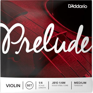 y[֏oוiz D'Addario ( __I ) J810 1/4M v[h oCI 1/4TCY 4{ Zbg ~fBAeV Prelude Violin Strings set@kC  s