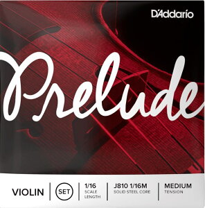 y[֏oוiz D'Addario ( __I ) J810 1/16M v[h oCI 1/16TCY 4{ Zbg ~fBAeV Prelude Violin Strings set@kC  s