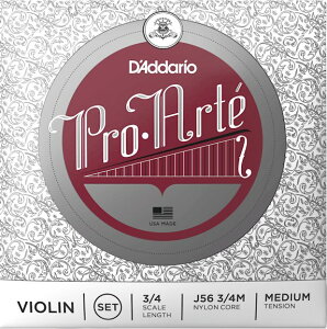 y[֏oוiz D'Addario ( __I ) J56 3/4M vAe oCI 3/4TCY 4{ Zbg ~fBAeV ProEArte Violin Strings set@kC  s
