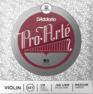 �y���[���֏o�וi�z D'Addario ( �_�_���I ) J56 1/8M �v���A���e �o�C�I������ 1/8�T�C�Y 4�{ �Z�b�g �~�f�B�A���e���V���� Pro�EArte Violin Strings set�@�k�C�� ���� �����s��