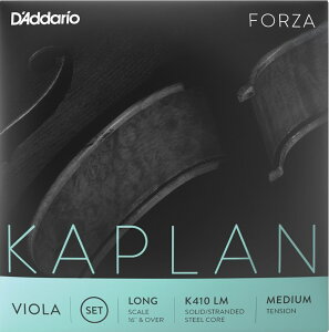 y[֏oוiz D'Addario ( __I ) K410 LM KAPLAN FORZA rI 4{ Zbg Jv tHU BI Viola Strings set LONG SCALE MEDIUM TENSION@kC  s
