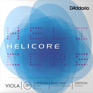 �y���[���֏o�וi�z D'Addario ( �_�_���I ) H410 MM HELICORE �r�I���� 4�{ �Z�b�g �w���R�A ���B�I���� Viola Strings set MEDIUM SCALE MEDIUM TENSION�@�k�C�� ���� �����s��