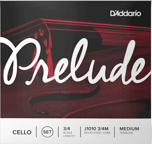 y[֏oוiz D'Addario ( __I ) J1010 3/4M PRELUDE `F 4{ Zbg v[h 43 Cello Strings set Medium Tension@kC  s