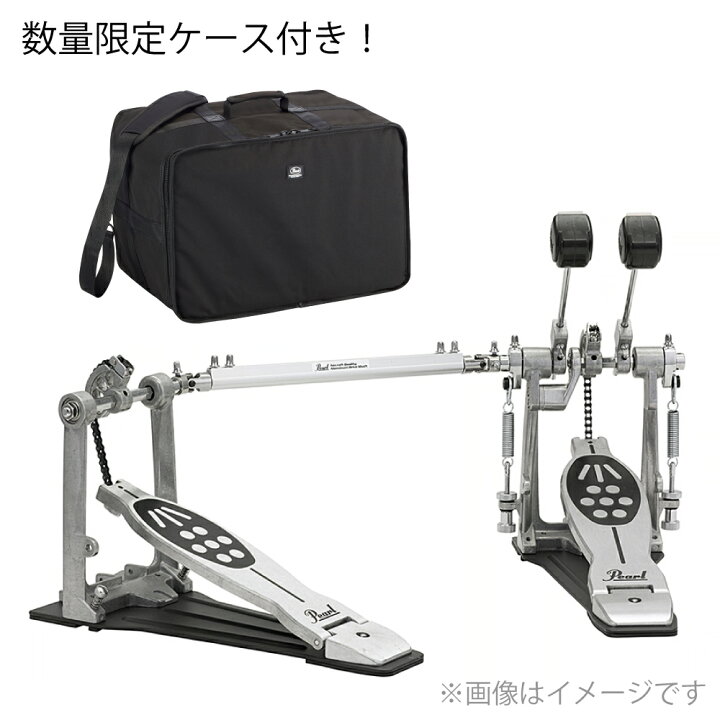 楽天市場】Pearl パール P-922 ケース付き ドラム ツインペダル 初心者 