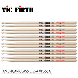 VIC FIRTH ���B�b�N�t�@�[�X AMERICAN CLASSIC 55A VIC-55A (6�y�A) VIC FIRTH�X�e�B�b�N�yVIC-55A�z�y�݌ɗL�� �z �h���� �X�e�B�b�N